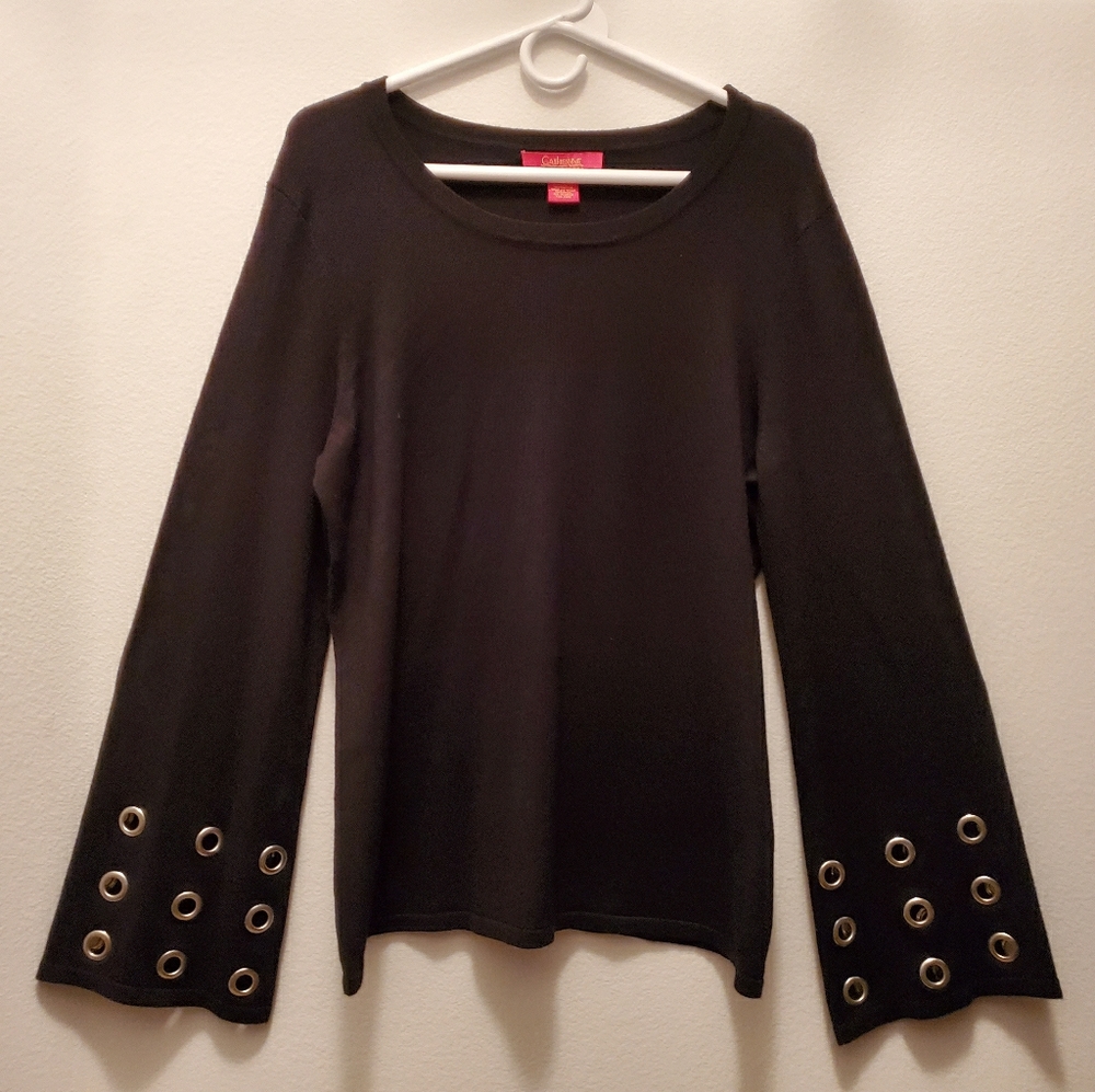 "Catherine Melandrino"  Black Belle Sleeve Large